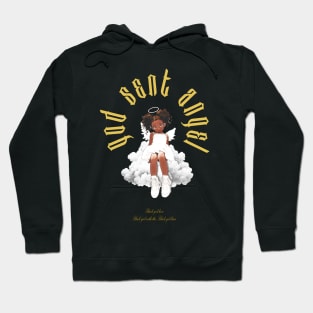 God Sent Black Girl Angel Hoodie